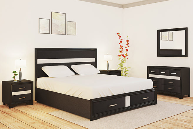 How to pull off all black furniture?