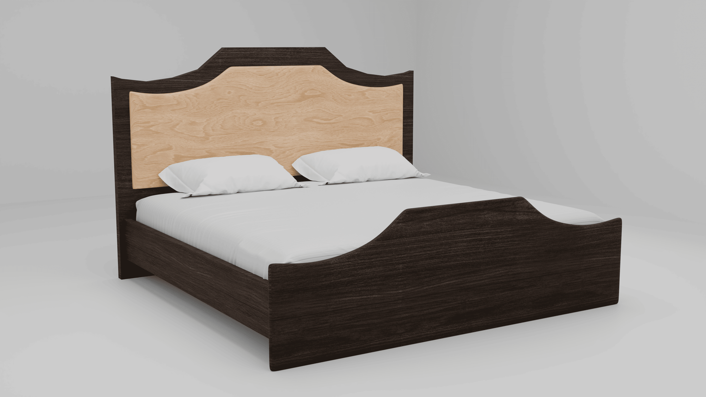 Ash bed + Side table (Set)