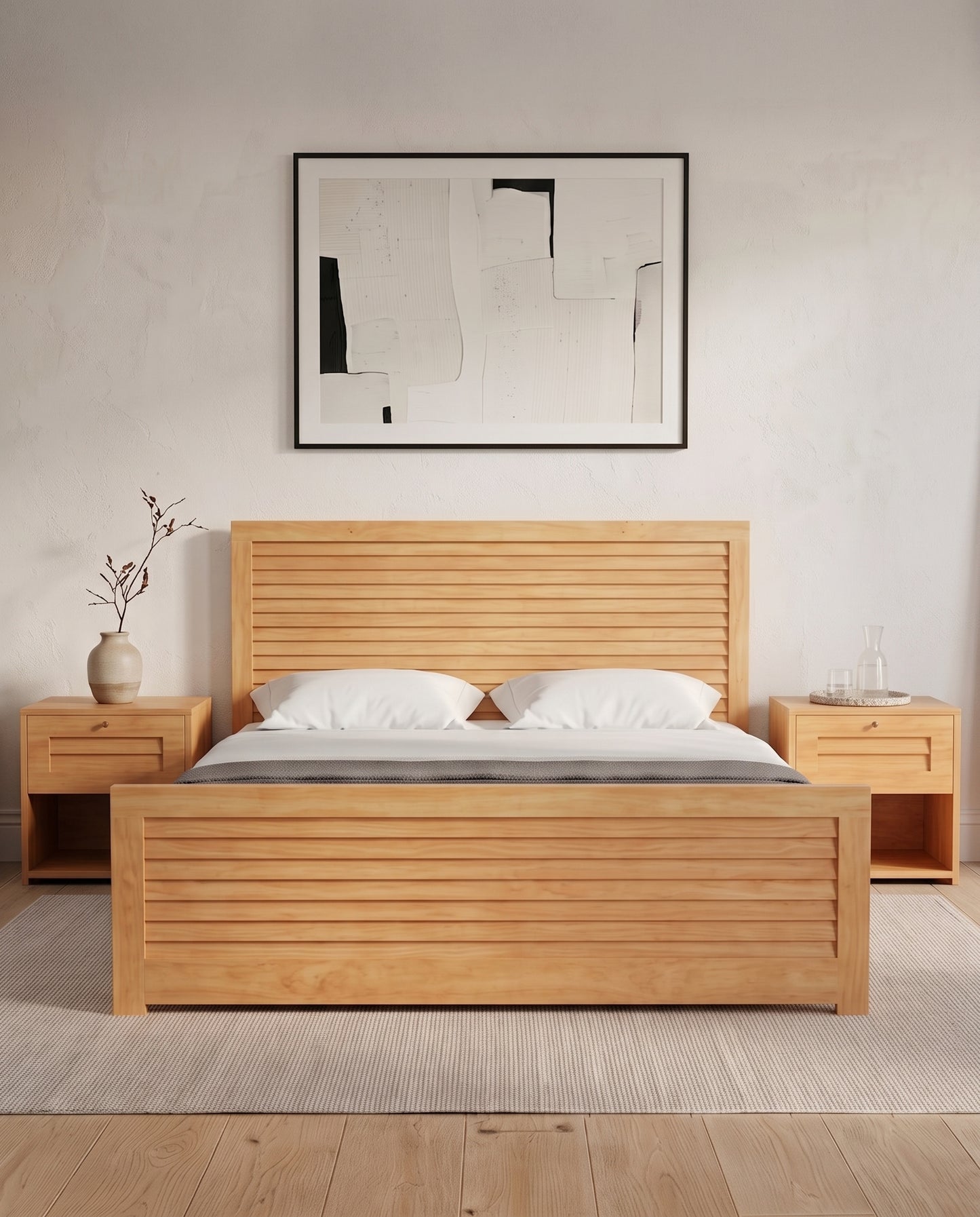 Arizona Bed + Side Table (Set)