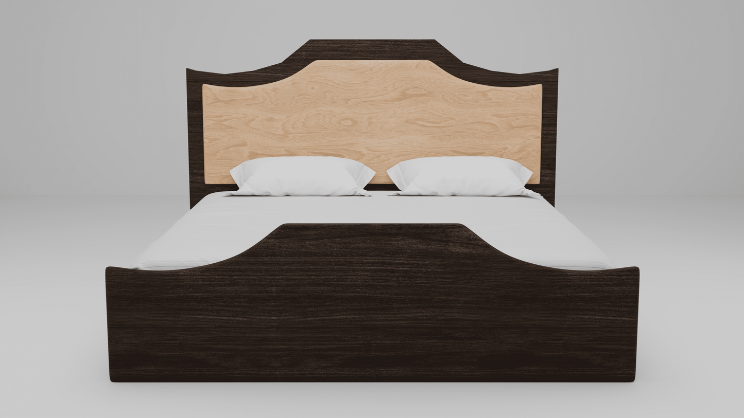 Ash bed + Side table (Set)