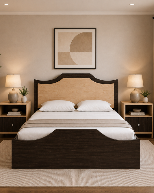 Ash bed + Side table (Set)