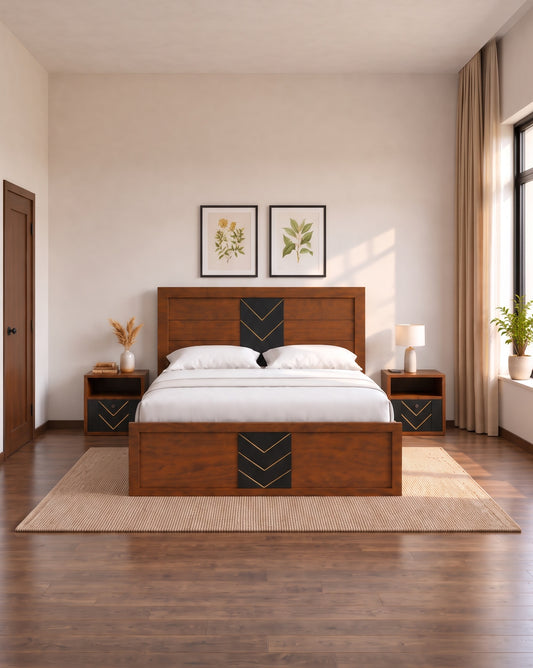 Cedar Bed + Side table (Set)