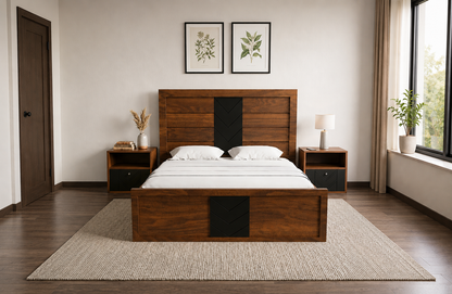 Cedar Bed + Side table (Set)