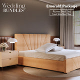 Emerald Wedding Package – Rome Bed (Bed + Side Tables)
