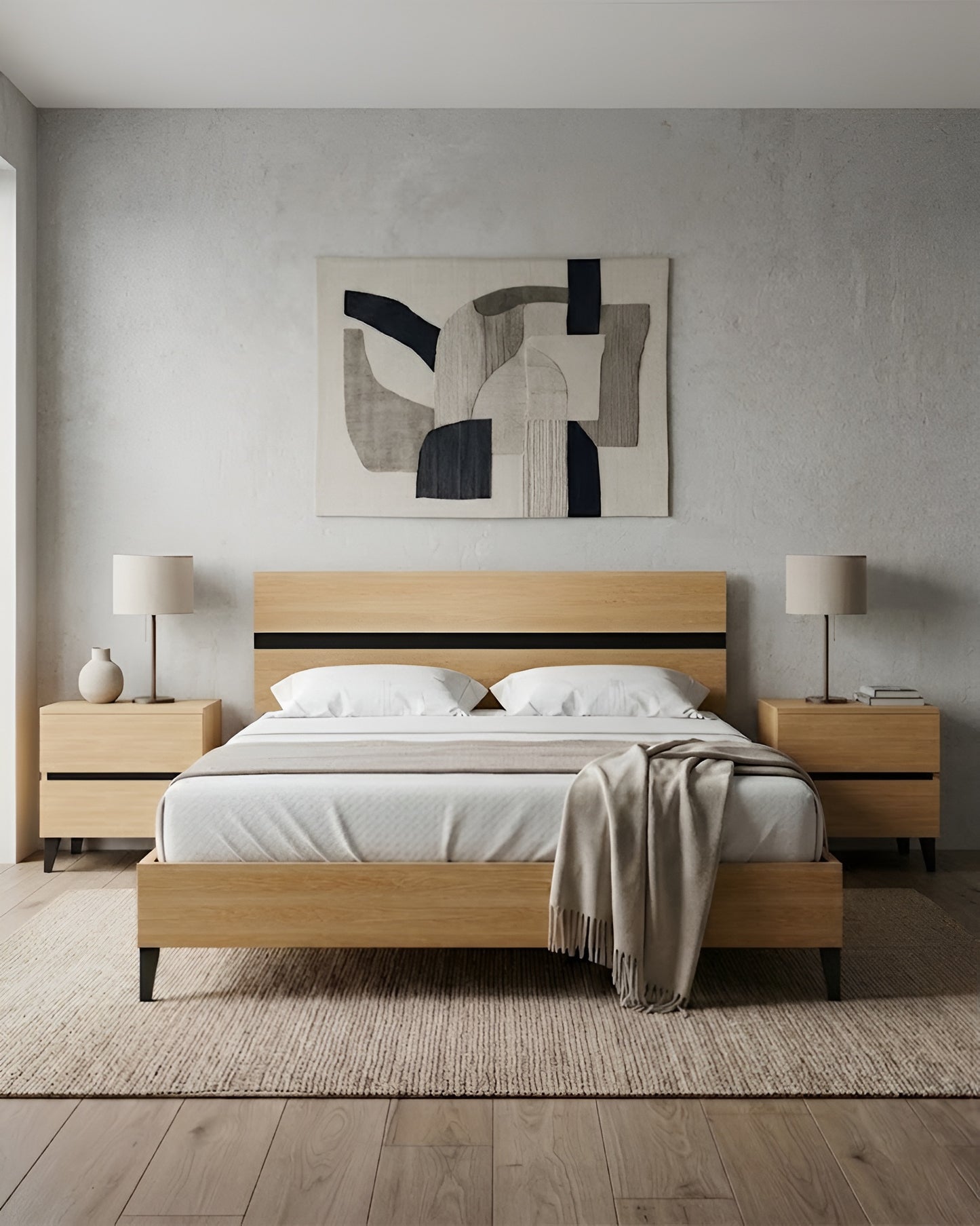 Alder bed + Side table (Set)