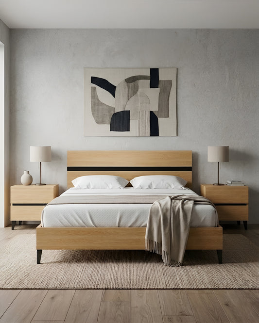 Alder bed + Side table (Set)