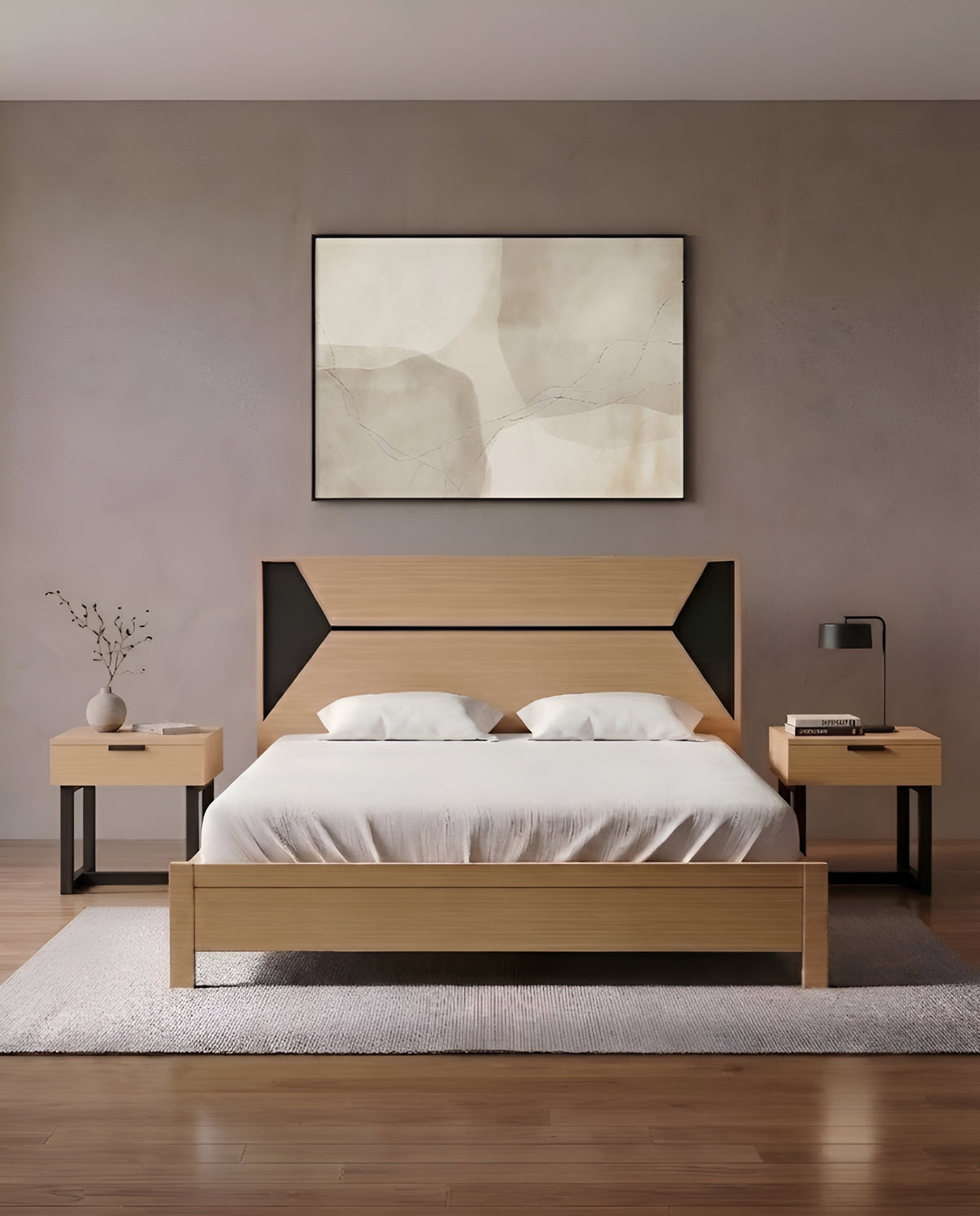 Aspen Bed + Side Table (Set)