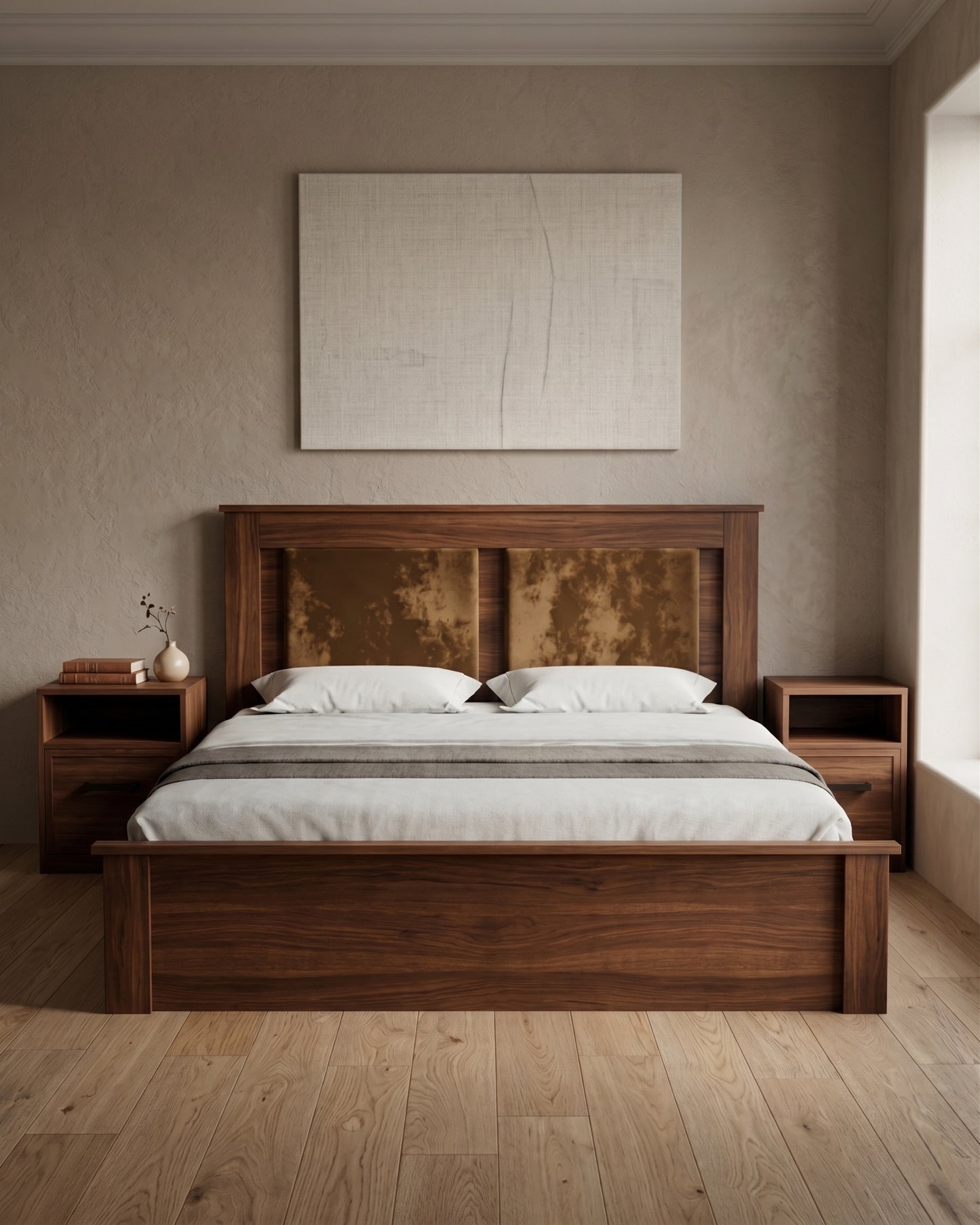 Jace Bed + Side Table (Set)