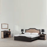 Ash bed + Side table (Single) + Dresser + Mirror + Moltyfoam Mattress
