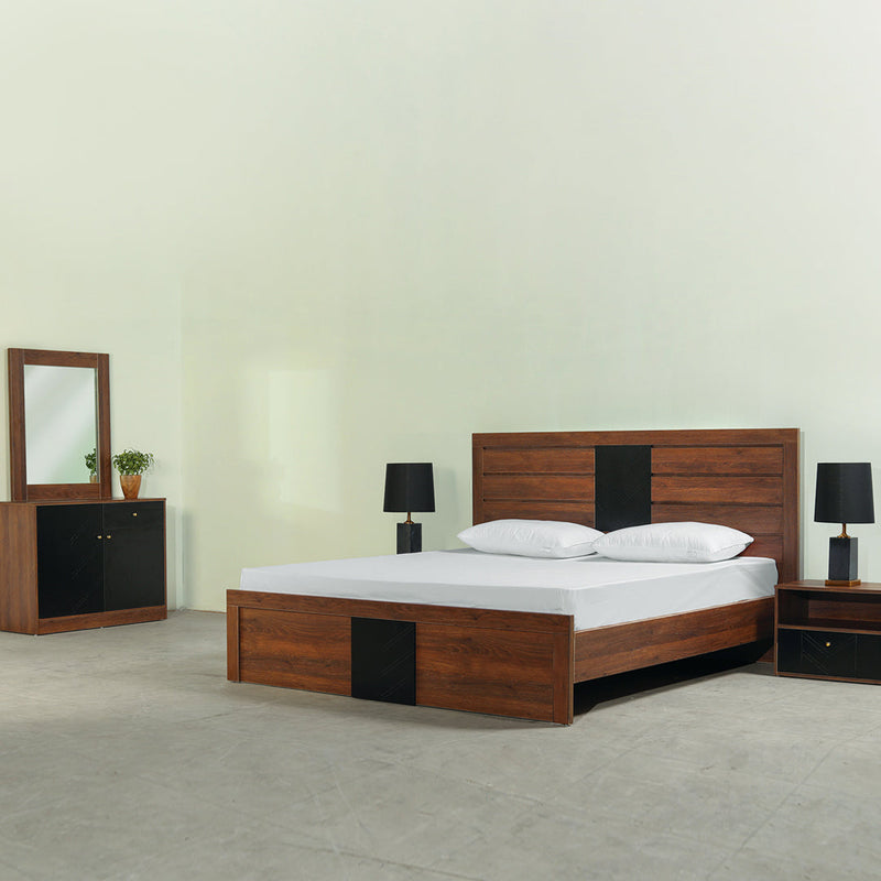 Cedar Bed + Side table (Set) + Dresser + Mirror