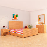 Arizona Bed + Dresser + Mirror + Side Tables + MoltyFoam Mattress