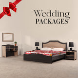 Ash bed + Side table (Single) + Dresser + Mirror + Moltyfoam Mattress