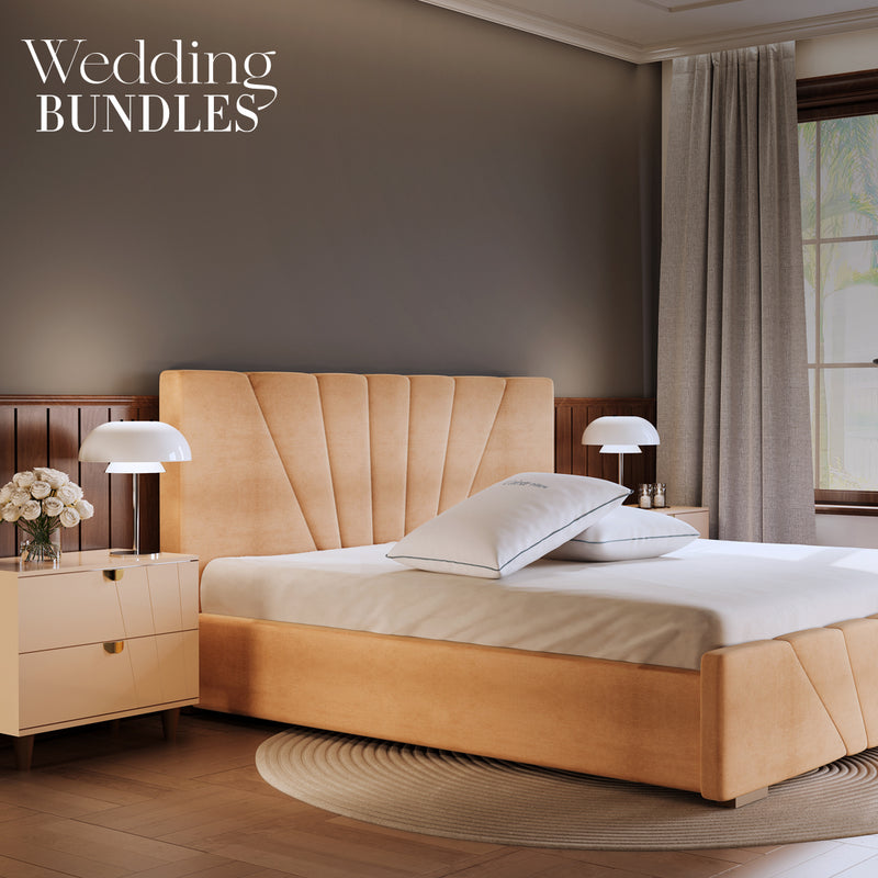 Emerald Wedding Package – Rome Bed (Bed + Side Tables)