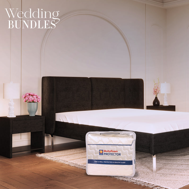 4. Sapphire Wedding Package – Beverly Bed + Beverly Side Table (Bed + ST-4)
